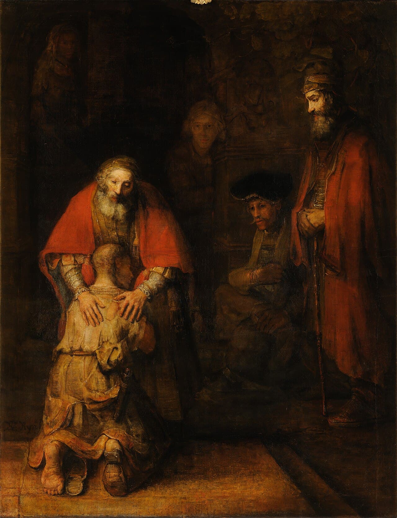 The Return of the Prodigal Son — Rembrandt, c. 1669 (Hermitage Museum)