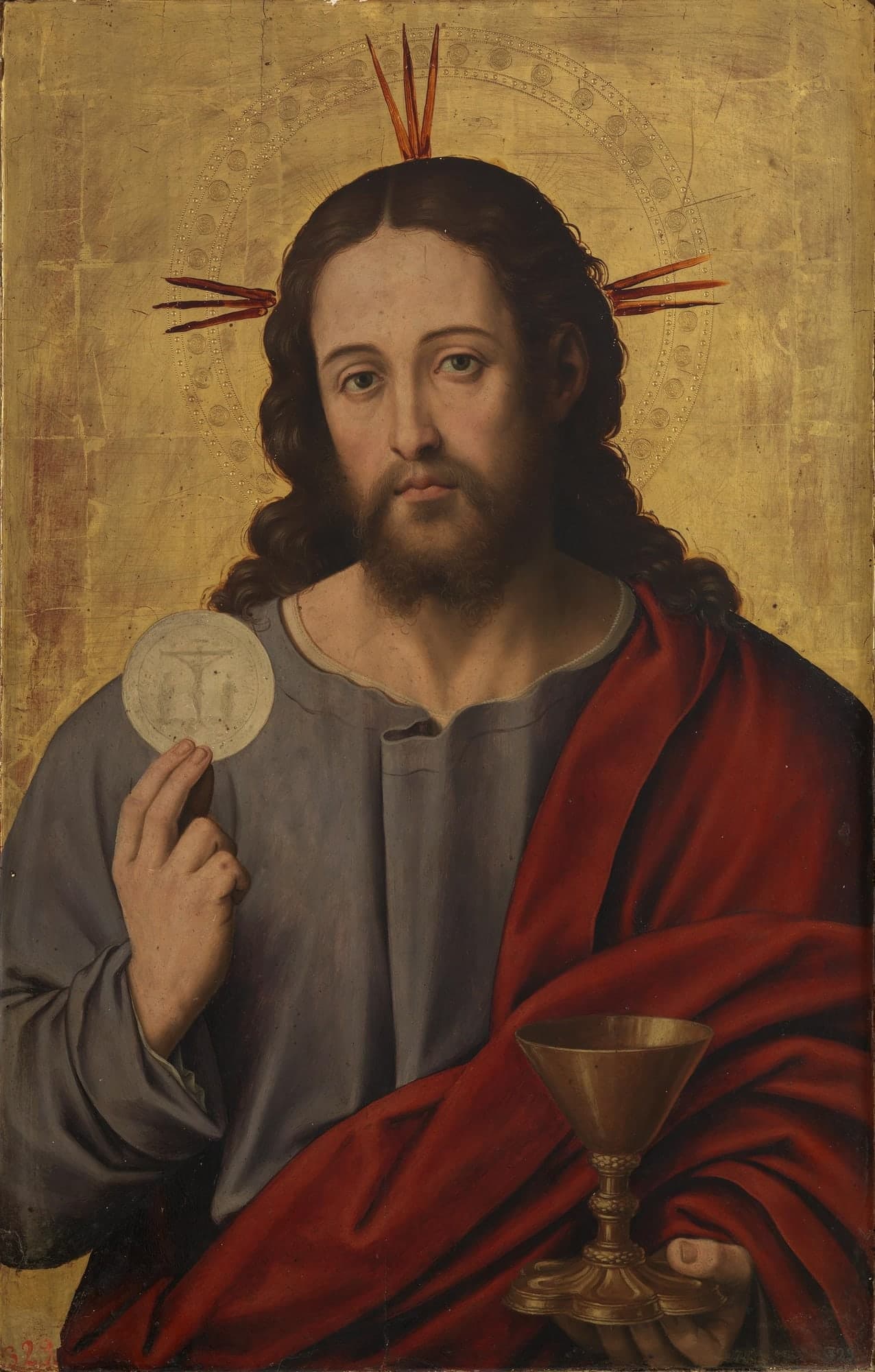 The Savior with the Eucharist — Juan de Juanes, c. 1545–1550 (Museo del Prado)